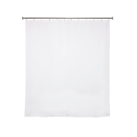 Kenney Mfg Medium Weight PEVA Shower Liner and Roller Ring Set, White KN61709